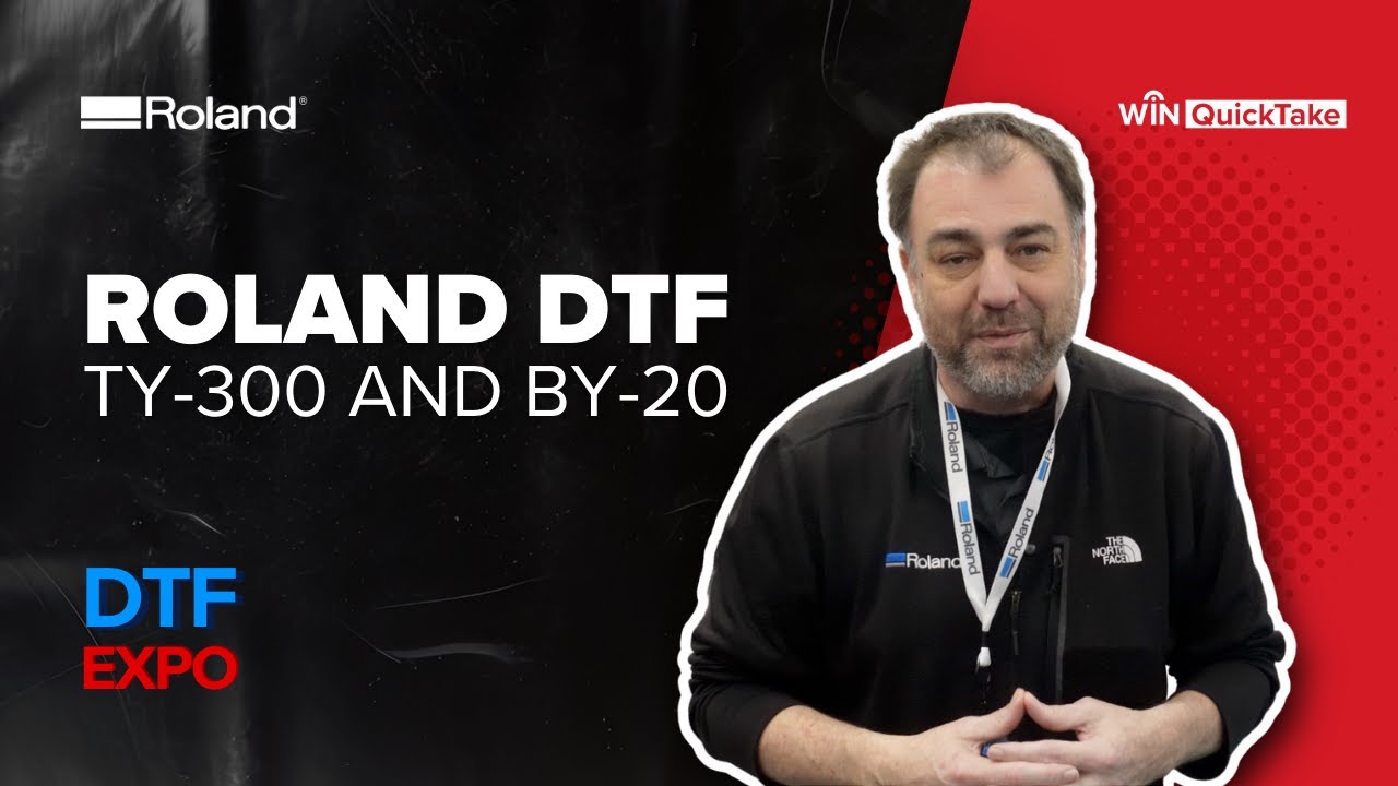 Roland TY-300 DTF Printer with Shaker & Roland BY-20 Desktop DTF Printer