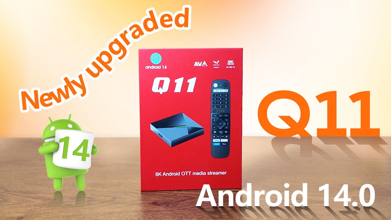 Newest Q11 S905X4 Android 14 TV Box Unboxing