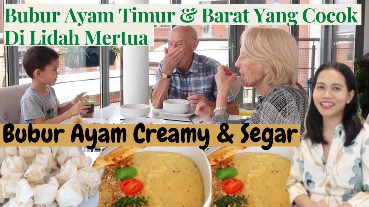 Bubur Ayam Perpaduan Timur & Barat Yang Cocok Di Lidah Mertua | Resep Bubur Ayam Creamy & Segar