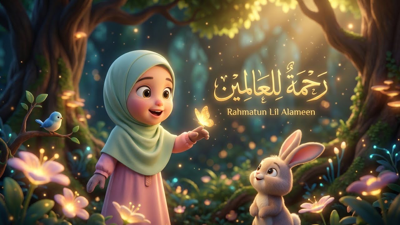 Rahmatun Lil Alameen 💚رحمةٌ للعالمين✨ Beautiful Islamic nasheed for Kids #islam #baby