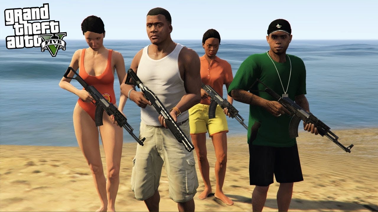 GTA 5 FRANKLIN & LAMAR #53 - FIDNING RARE MOST WANTED ITEM BY FBI  - WITH GIRLS (GTA 5 MODS)