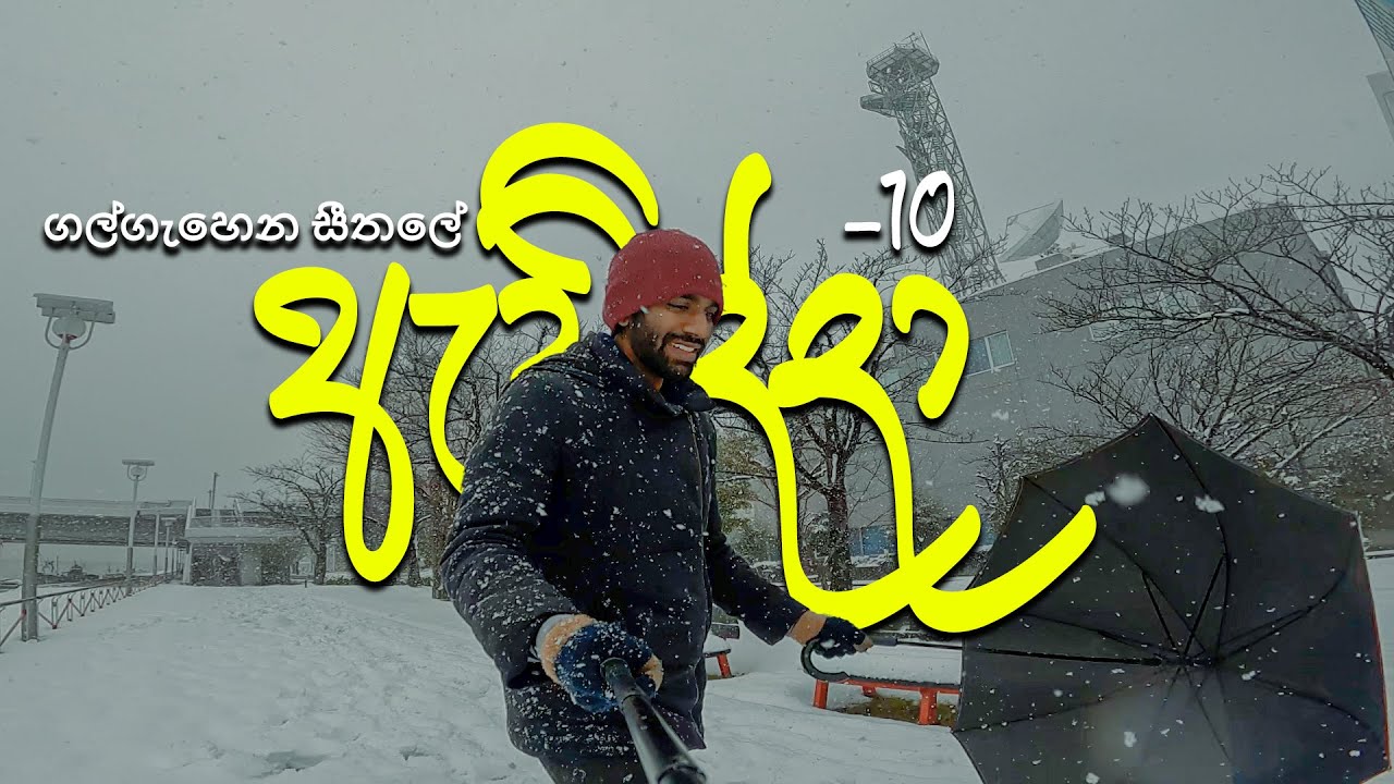 තව පොඩ්ඩෙන් හිමට යට වෙනවා | Snow vlog |  Sri Lankan Student in Japan | Japan Vlog 151