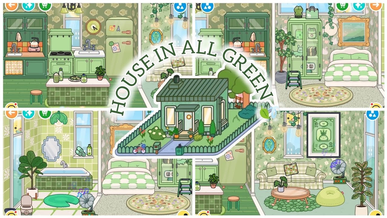 HOUSE DESIGN IN ALL GREEN💚
