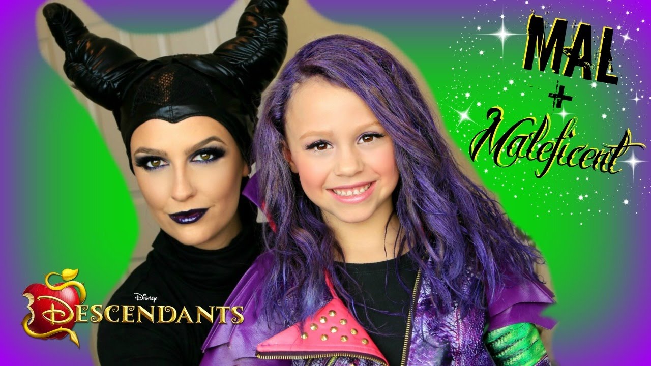 Disney's Descendants - Mal & Maleficent Costume Transformation! (Part 2)