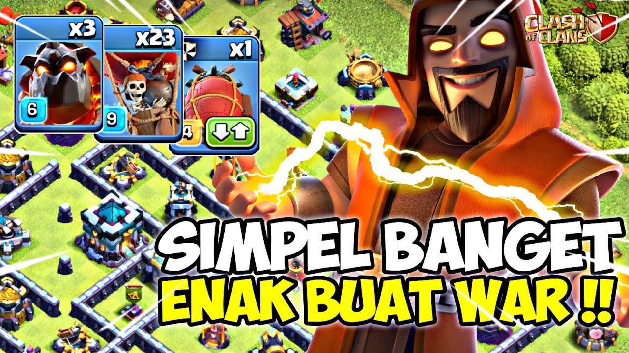 SIMPEL DAN MASIH ENAK BUAT WAR !! Combo LALOON BLIZARD STRATEGI TH 13 - Clash of Clans