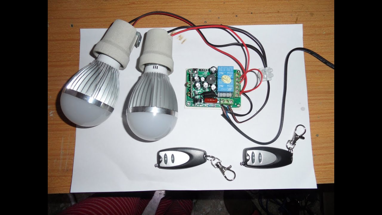 Receptor y emisor de 315Mhz de 2 canales de 220V, programación y funcionamiento