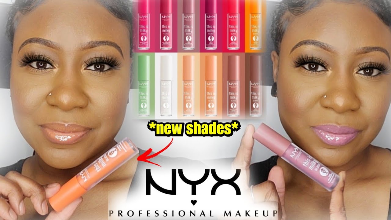 Блеск для губ Nyx This Is Milky Gloss Milkshakes | *Новые оттенки* | Примерка *образцов на губах*...