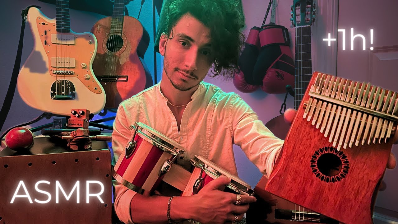 ASMR with Instruments (tapping, tracing, playing, whispering)