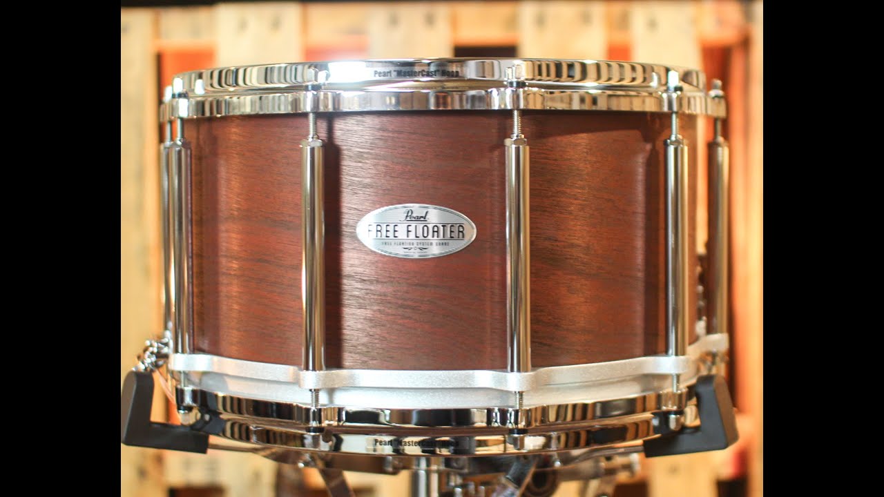 Pearl 14x8 Free Floating African Mahogany Snare Drum