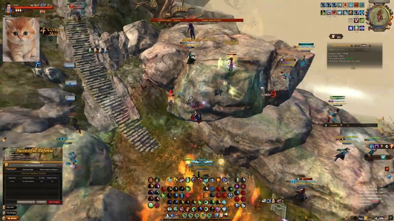 Age of Wushu 九阴真经 | NA~BD: Yingping City Defence - Y4 vs Azure