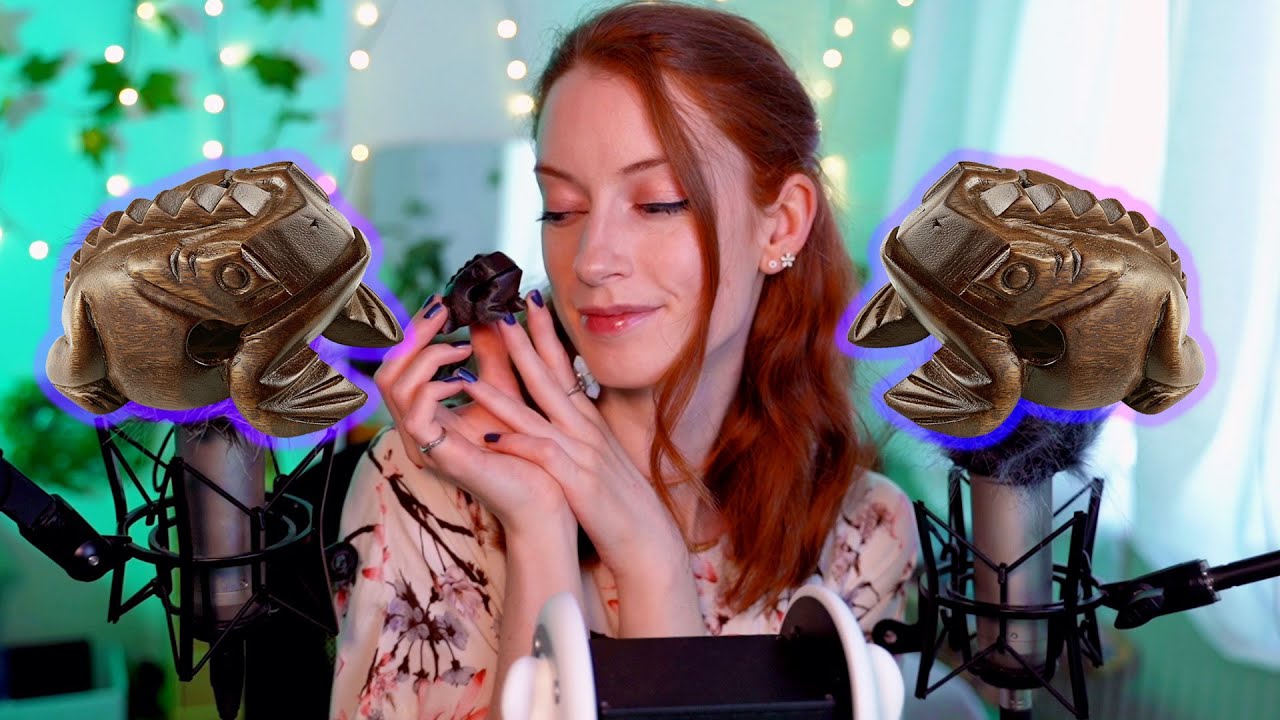 ASMR Tingle Toad (Wooden Frog) 🐸 With Whispers