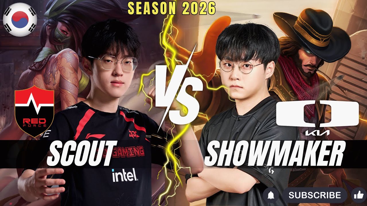 NS Scout vs DK ShowMaker - Scout AKALI vs ShowMaker TWISTED FATE Mid - Patch 26.3 KR Ranked | lolrec