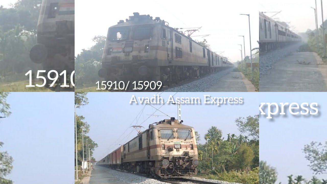 15909/15910 Dibrugarh- Lalgarh -Dibrugarh Avadh Assam Express at mezenga railway station Assam |NFR|