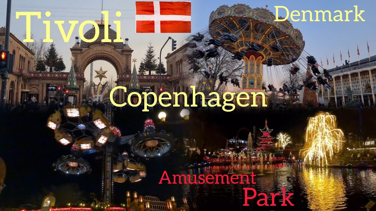 Tivoli 🇩🇰 Copenhagen|Christmas|December|Amusement Park|#denmark#Copenhagen#travel#explore#fun#park 