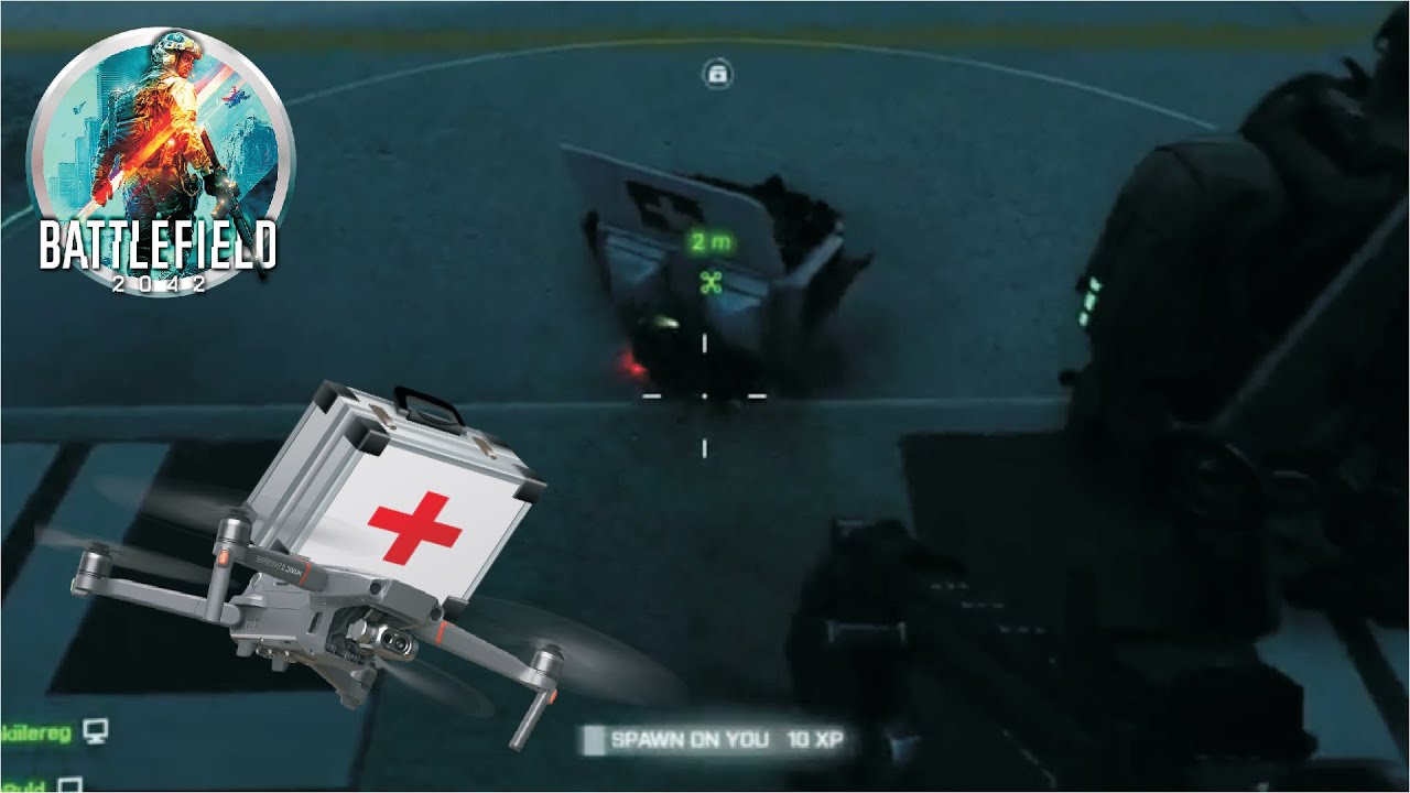 Healing with drone remotely if you put a medical crate on it