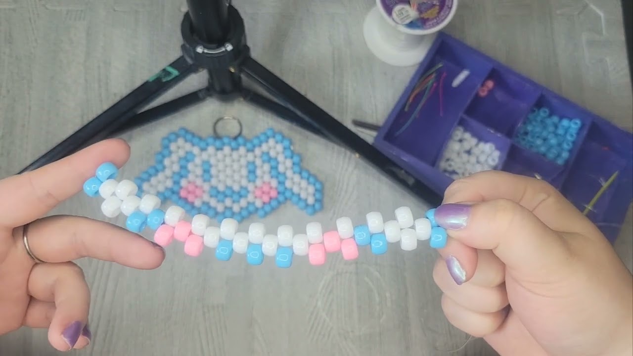 Cinnamoroll kandi keychain tutorial