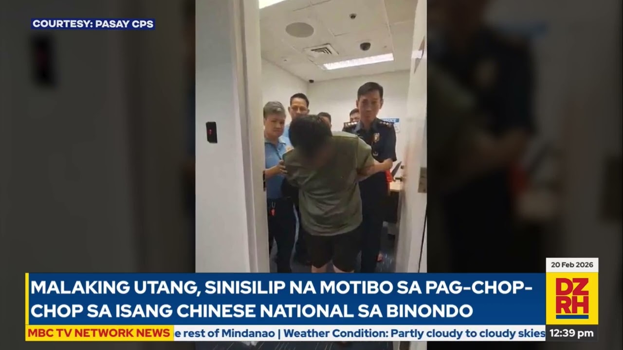 Malaking utang, sinisilip na motibo sa pagchop-chop sa isang Chinese national sa Binondo
