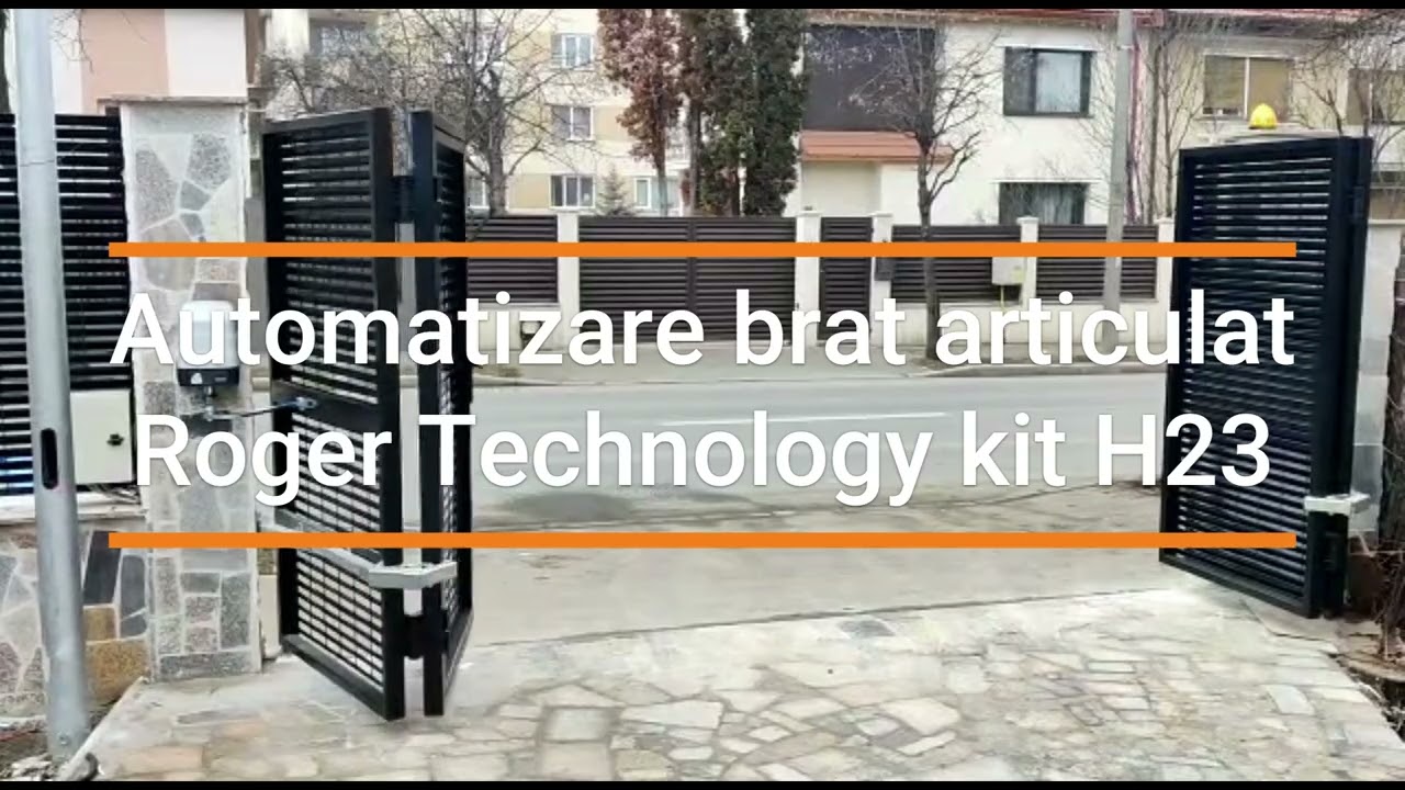 Poarta articulata bi-fold cu automatizare brat articulat H23 Roger Technology