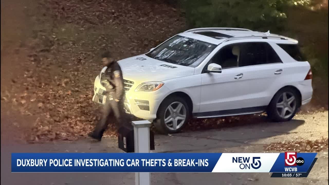 Duxbury police issue warning after string of car thefts, break-ins