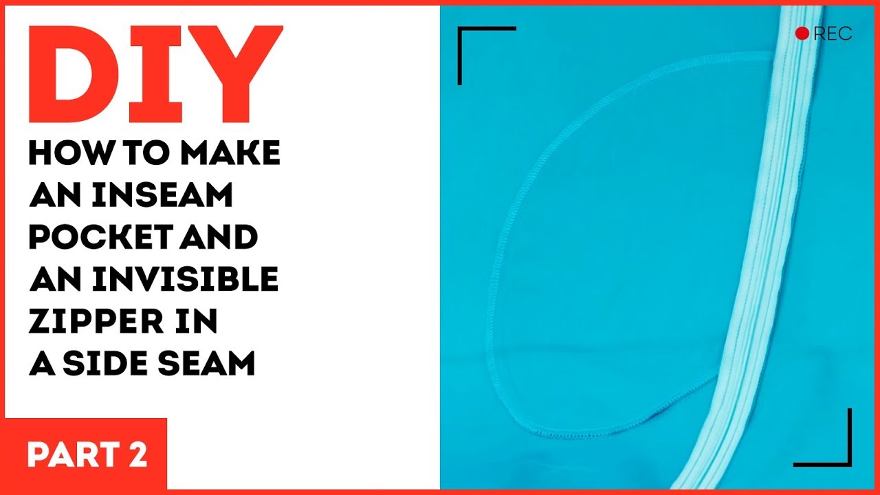 DIY: How to make an inseam pocket and an invisible zipper in a side seam.