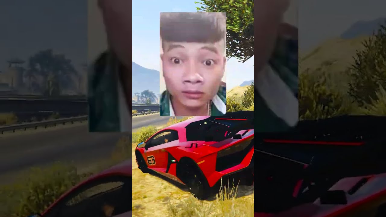 FRANKLIN CƯỚP XE LAMBORGHINI TR&Ecirc;N T&Agrave;U HOẢ #shorts #gta5