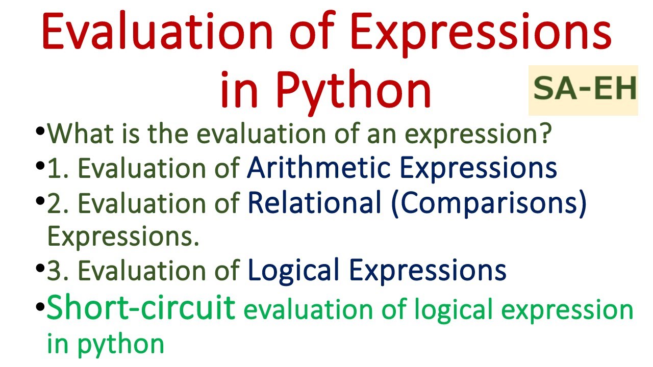 Evaluation of Expressions in Python | CBSE | Short-circuit technique in Python | Python Tutorial