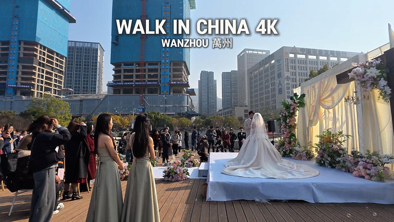🇨🇳  I stumbled upon a Chinese wedding and wished them well.偶遇婚禮現場并祝福他們