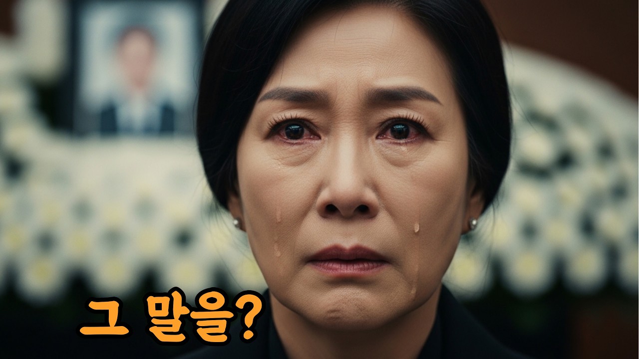 장례식장에서 며느리가 “집은 언제 정리하시죠?”라고 말했습니다