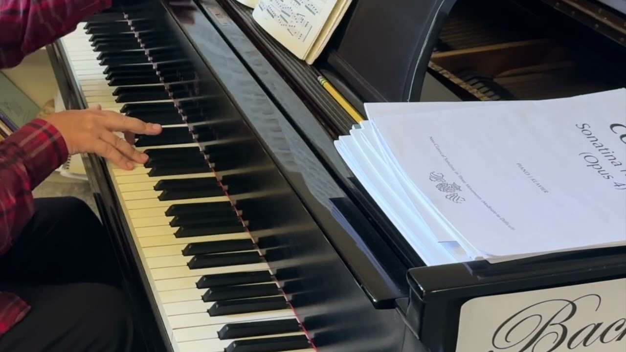 BACH-BRAHMS: Study No. 3 (RH only at moderate tempo with metronome)