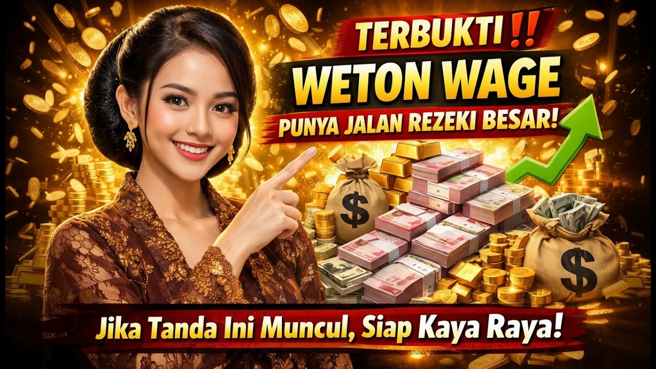 TERBUKTI‼️ WETON WAGE PUNYA JALAN REZEKI BESAR! JIKA TANDA INI MUNCUL, SIAP KAYA RAYA!