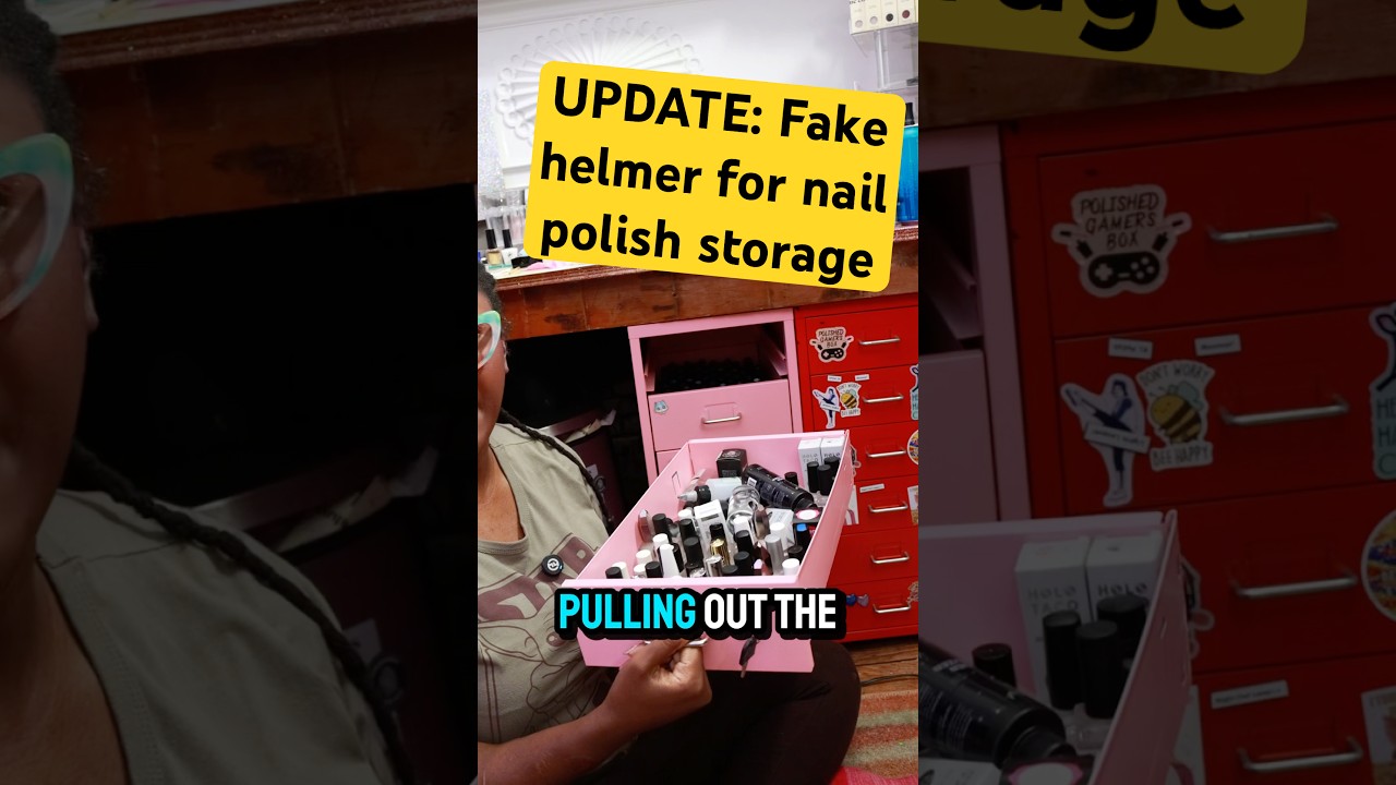 Don&rsquo;t do this for your nail polish storage (Ikea Helmer &ldquo;dupe&rdquo; update)