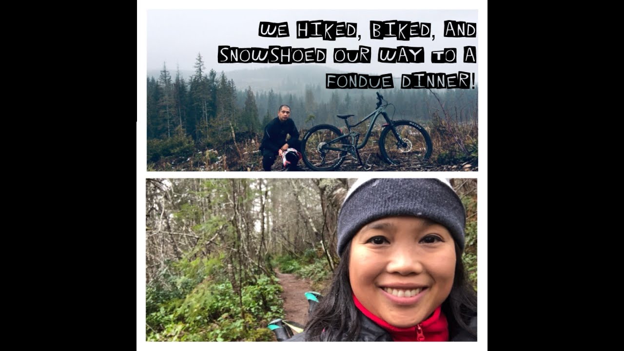 Hike, Bike and Snow Shoeing Fondue | Mt. Doumont, Nanaimo | Mt Washington | Cumberland Forrest
