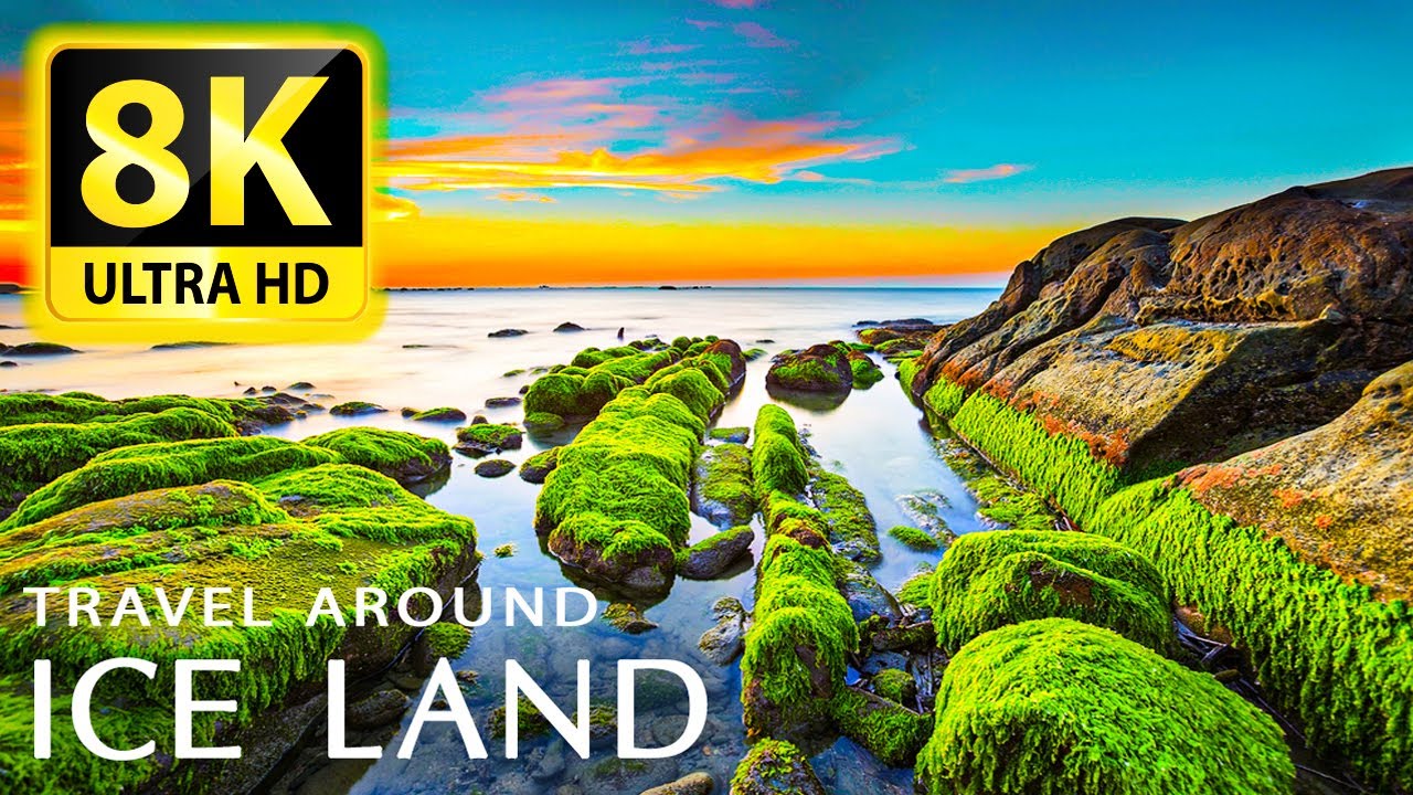Iceland 8K Ultra HD Drone Video - Relax With The Sounds Of Nature