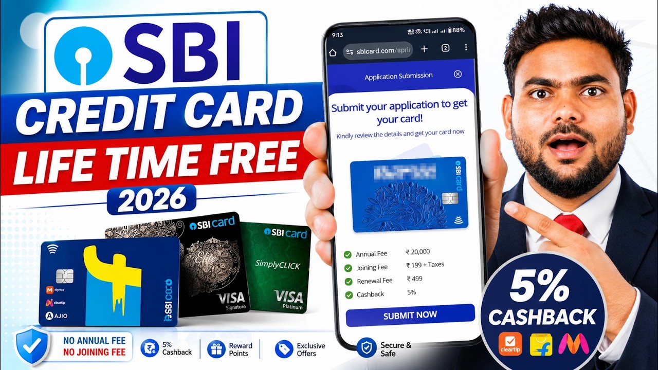 SBI Credit Card Online Apply 2026 | SBI Bank Credit Card | How to Apply SBI Credit Card Online
