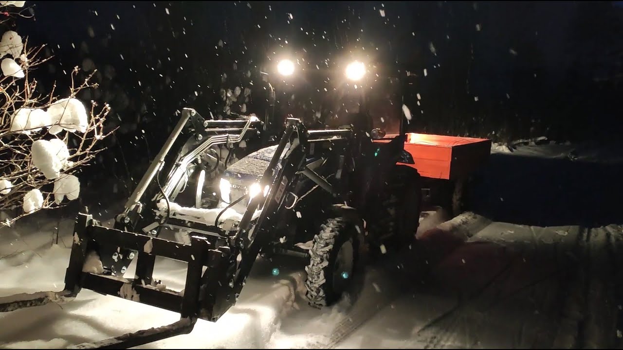 Lovol m354 with Hydrometal AT-3 Front loader winter logging