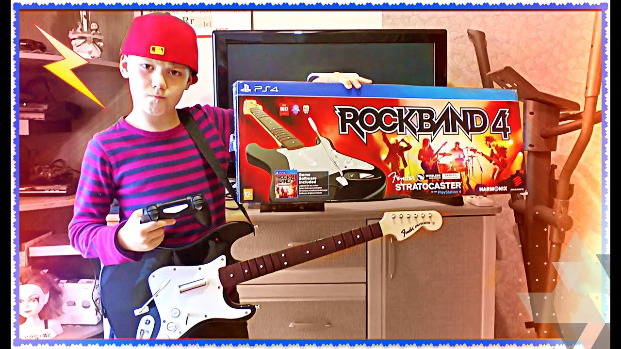 VLOG: РАСПАКОВКА И ОБЗОР ГИТАРЫ ROCK BAND 4 PS4 UNBOXING & GAMEPLAY