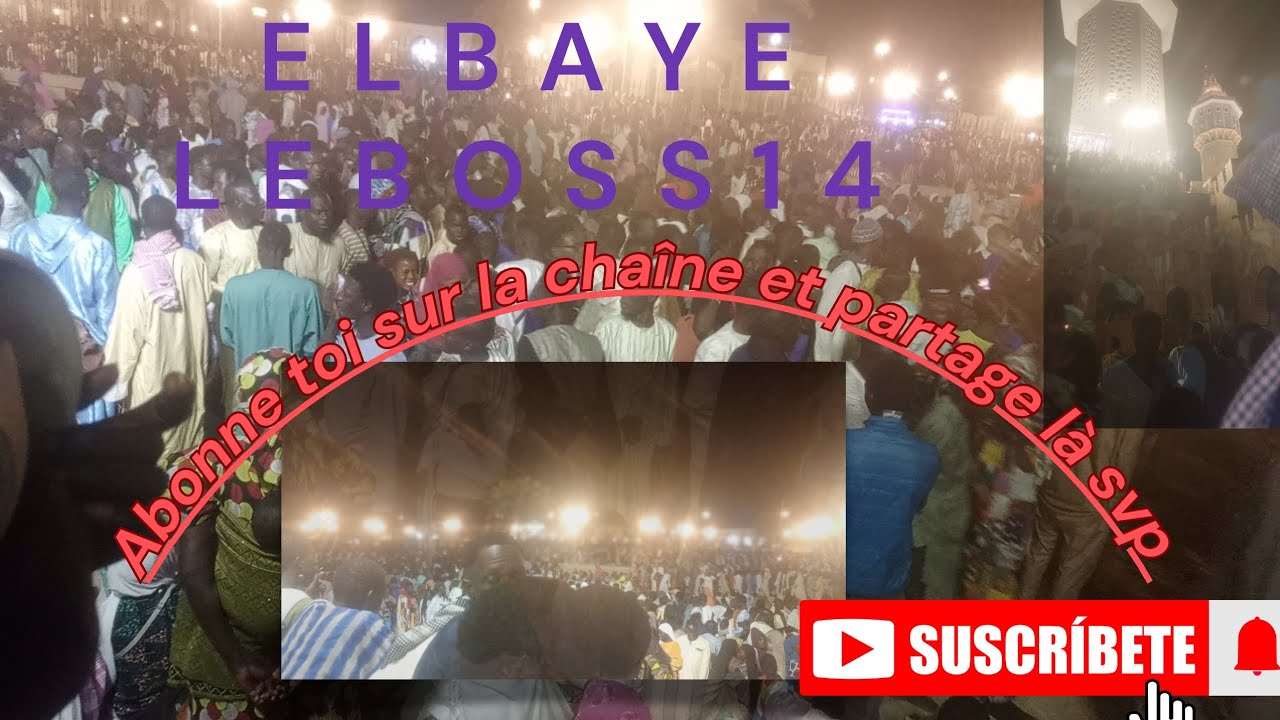 Magal KAZU RAJAB/ une grande foule est... à la Grande Mosquée de Touba 