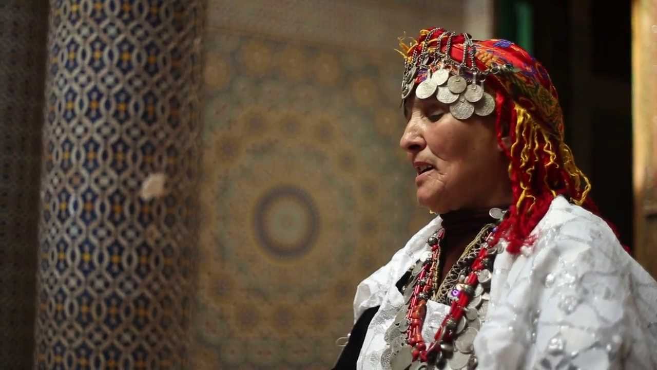 Amazigh (aka Berber) Singer in Telouet Kasbah, Morocco