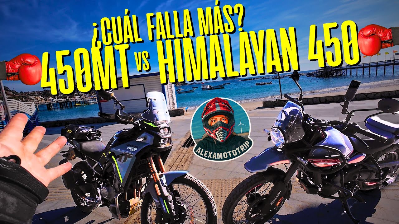 CFMOTO 450MT vs R. E. HIMALAYAN 450: ¿CUÁL COMPRARÍAS en CHILE? Ft. @alexamototrip​