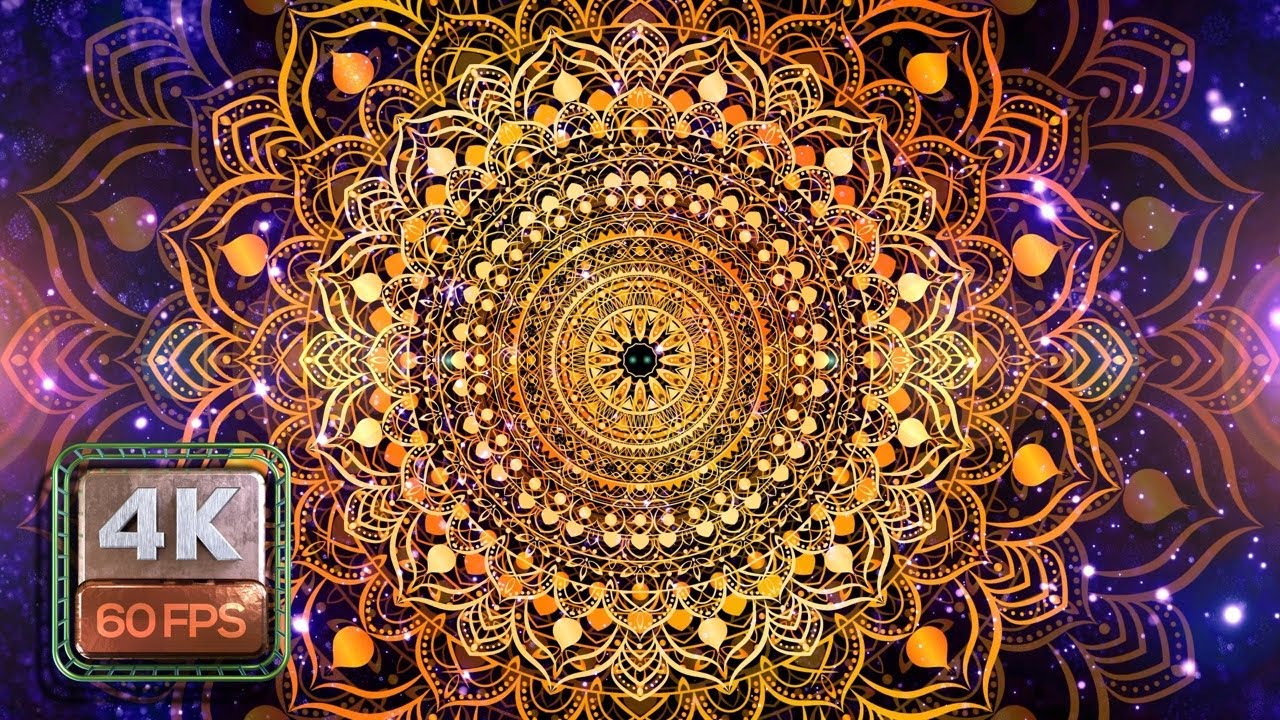 4K 60 FPS MOTION BACKGROUND MANDALA, INDIAN STYLE, LUXURY ANIMATION LOOP || VJ LOOP