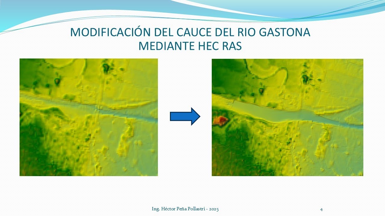MODIFICACION DEL CAUCE DEL RIO GASTONA CON HEC RAS