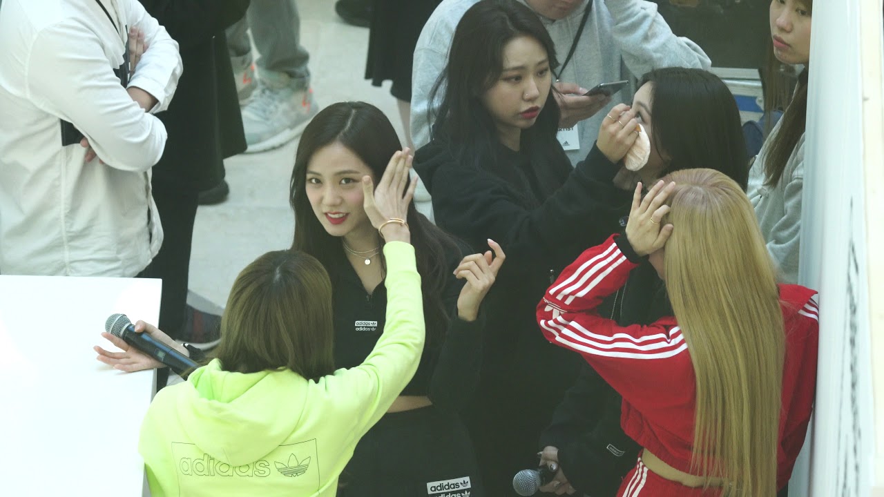 191009 BLACKPINK (블랙핑크) Make up (메이크업 수정 중) ADIDAS 아디다스 4K 직캠 fancam