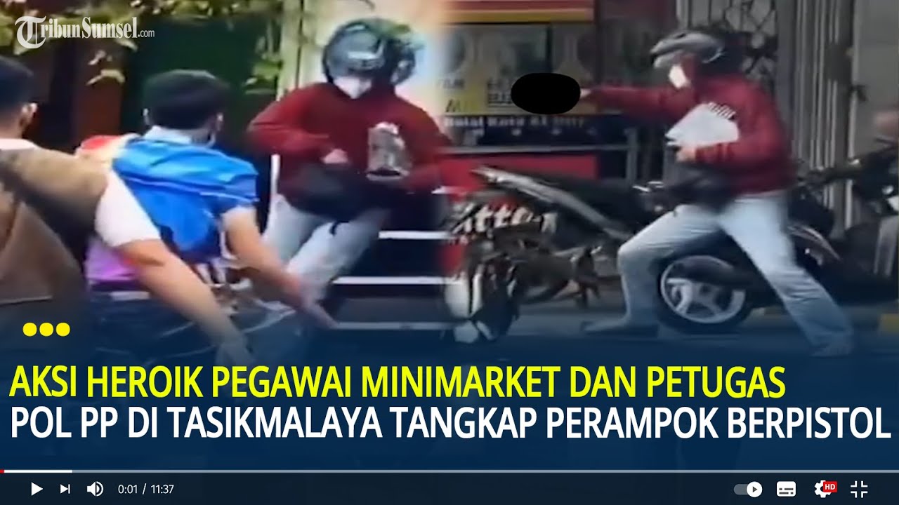 Aksi Heroik Pegawai Minimarket dan Petugas Pol PP di Tasikmalaya Tangkap Perampok Berpistol