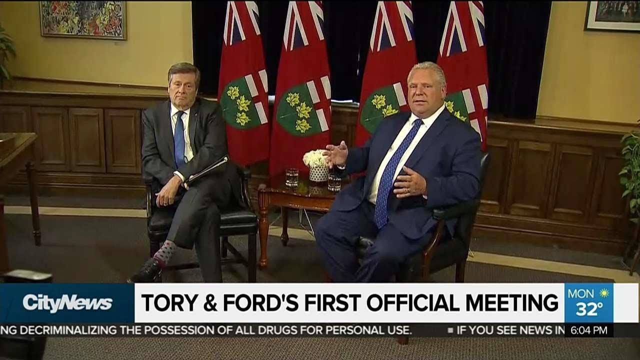 Mayor Tory, Premier Ford's first official meeting