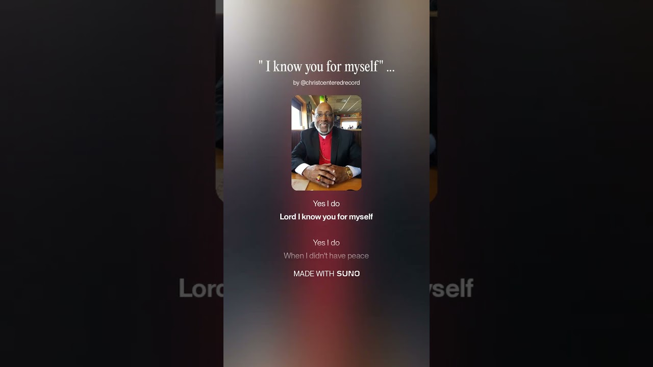 I know you for myself the remix, by former gospel Virgil Taylor