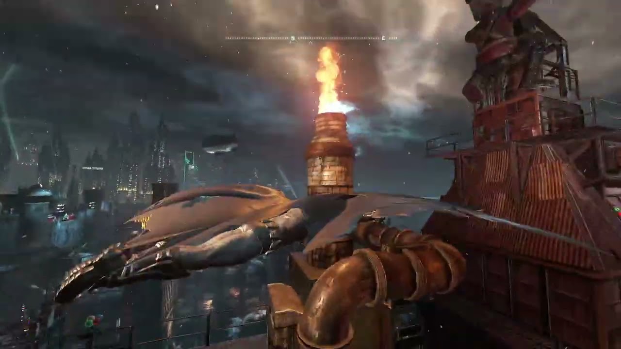 Acertijos de Riddler en el distrito industrial / Batman Arkham City