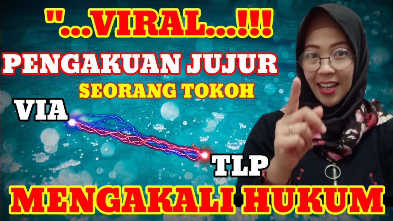 Pengakuan jujur seorang tokoh yg TDK jujur mengakali hukum.