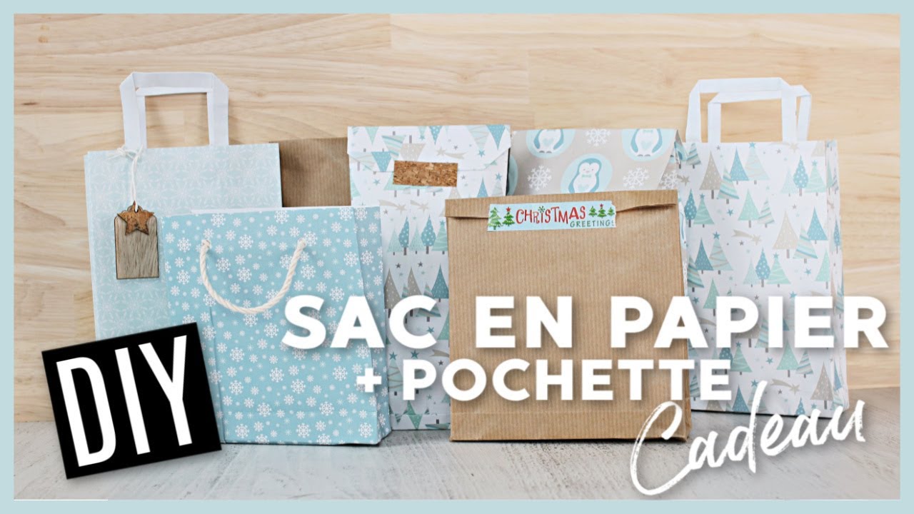DIY SAC EN PAPIER FACILE / POCHETTE CADEAU DE NOËL À FABRIQUER