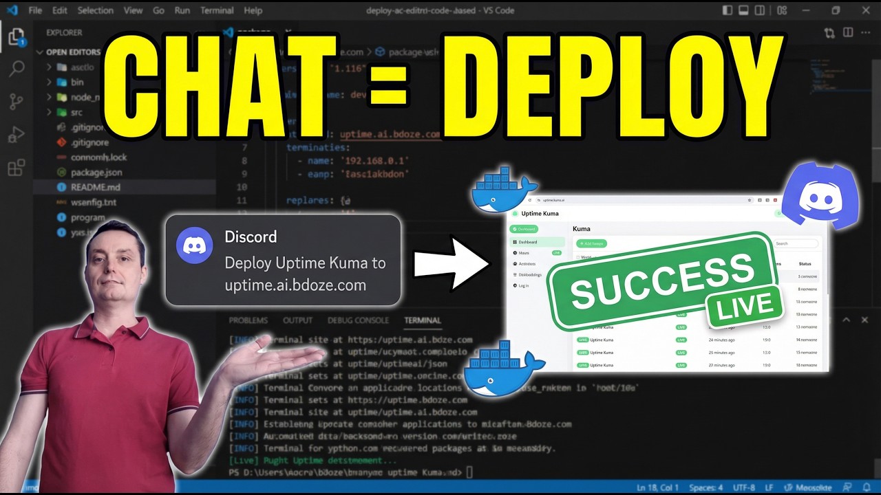 Stop Running Commands! Deploy Docker Apps with an AI Agent