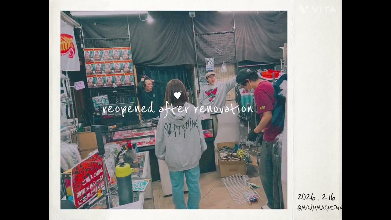 【店内リニューアル！！】店内、リニューアル中です！更に広くなり、見やすくなります。ワクワク感の増したMOSHMACHINEへ是非遊びに来てください！